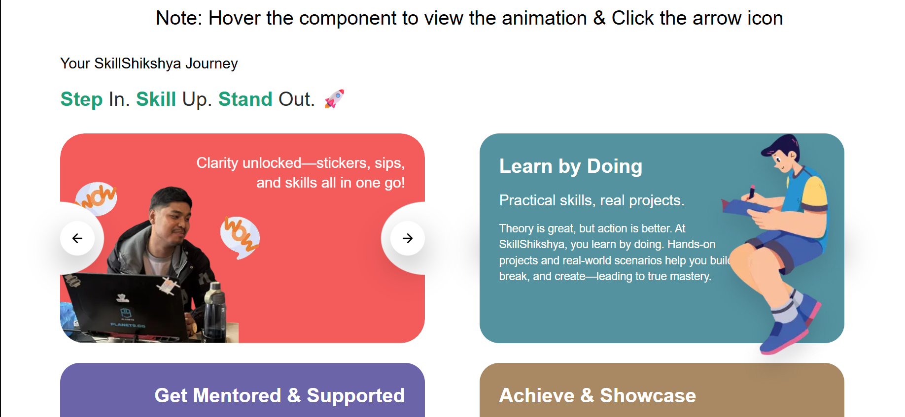SkillShikshya – Learning Journey UI