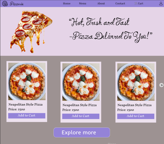 Pizza Shop App